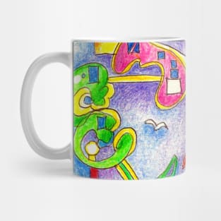 the speech abstract Mug